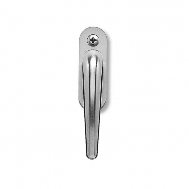 Randi Window handle in classic coupe shape - Brushed steel - ø16mm