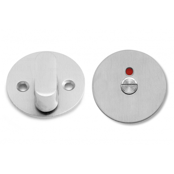 Toilet indicator lock - Brushed steel - Model GRATA - cc38mm