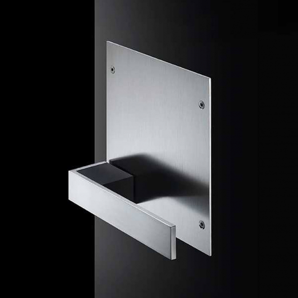 Randi Trgriffe SQUARE - links - Edelstahl und schwarzer Verbund - Friis og Moltke Design