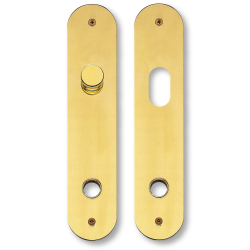 Kugle drgreb p langskilt - C-form - Messing - ASSA - Vridergreb/Cylinderhul - cc105 mm