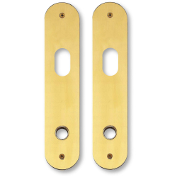 Kugle drgreb p langskilt - C-form - Messing - ASSA - Cylinderhul - cc105 mm