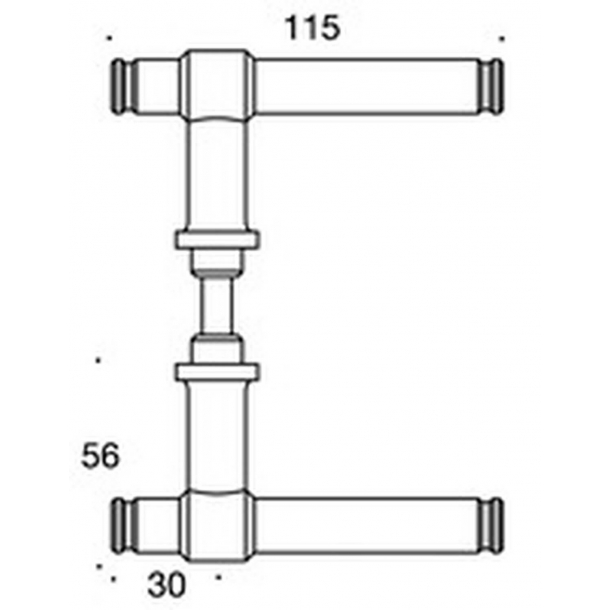 Klamka do drzwi - Mosi&#261;dz - Bez rozet - Classic Line - Model p301090