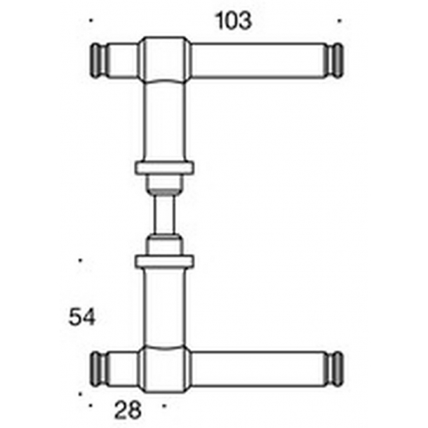 Trgriffe - Messing - Classic Line - Modell p301196 - Holzschrauben
