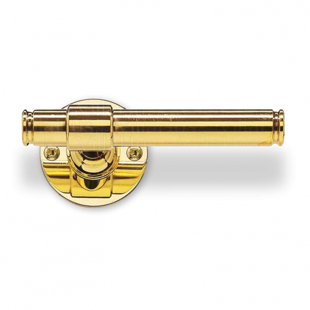 Door handle Exterior - Brass - Classic Line - Model p301096 - Wood screws