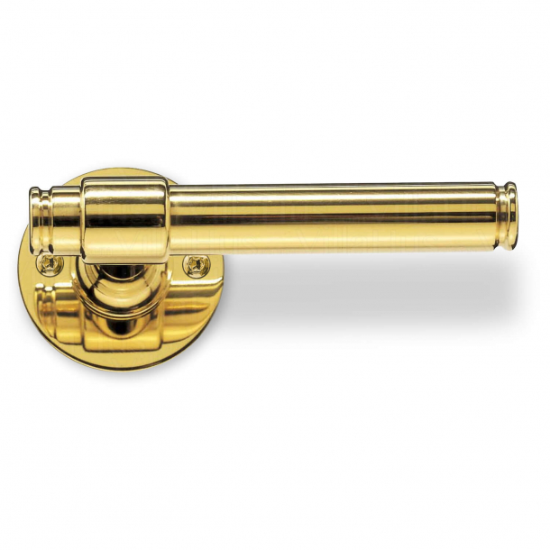 Door handle - Exterior - Brass - Classic Line - Model p301496 - Wood screws