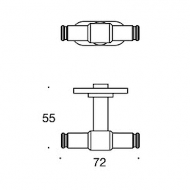 Klamka okienna Randi - Mosi&#261;dz bez lakieru - Classic Line - Kszta&#322;t H