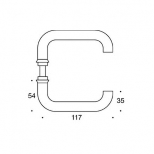Randi Trgriffe - U-Form - Edelstahl - Modell 1010
