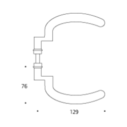 Klamka do drzwi - Stal nierdzewna - Model 1066
