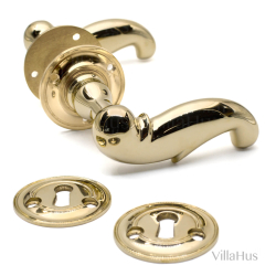 Drgreb - poleret messing uden lak - Model Hellerup