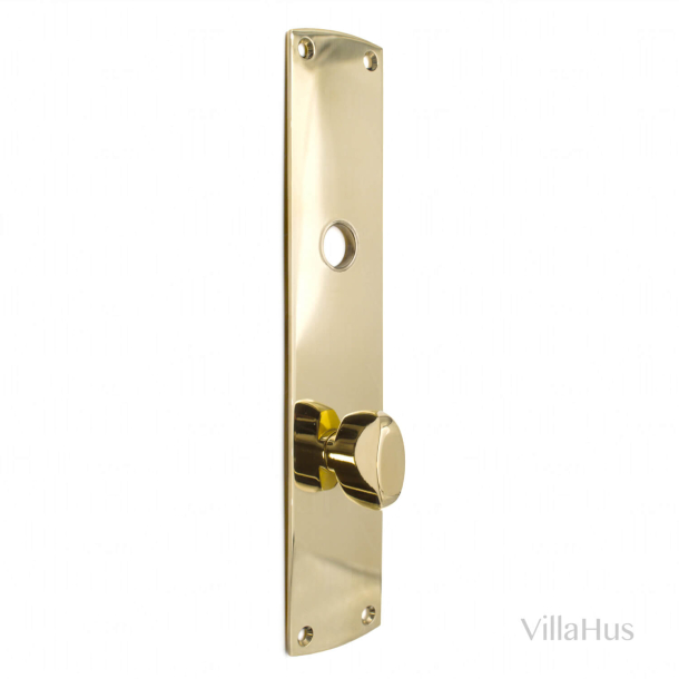 Backplate with thumb turn - Polished unlacquered brass - Model LR46