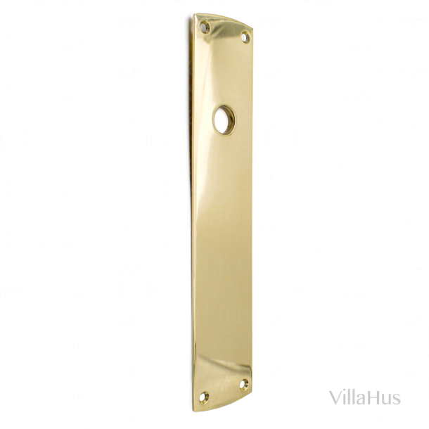 Backplate with grip hole - Polished unlacquered brass - Model LR46