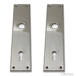Backplate - Polished nickel - Model 63 - CC 72 mm