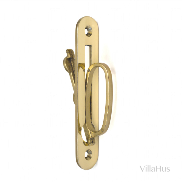 Ring pull for sliding doors - Polished brass - Model 295