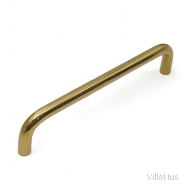 Cabinet handle - Unlacquered polished brass - Model 6050 - 170 mm