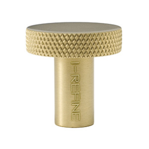 Uchwyt meblowy - Mosiądz szczotkowany -  Paragon - 24mm x 25mm