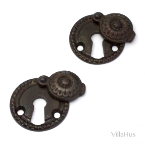 Utsmyckad nyckelskylt - brunneted mssing - Nya drrar - Modell 1671