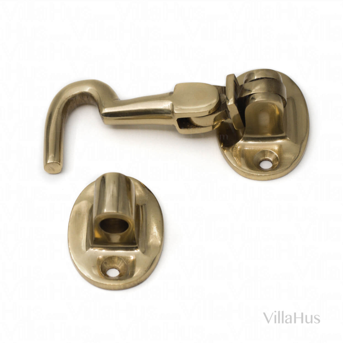 Cabin Hook D606 silent - Brass - 150mmm - Cabin hook - VillaHus