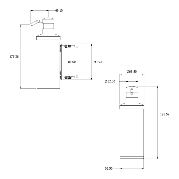 Samuel Heath Soap dispenser - City bronze - Model L303