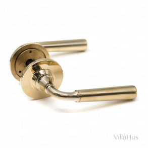 Fittings Design Door handle - Antique bronze - Model HELIX 200 STRIPE -  Browned Brass Door Handles - VillaHus