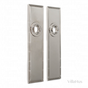 Samuel Heath backplate - Polished nickel - Model P8035 - 200 x 50 mm