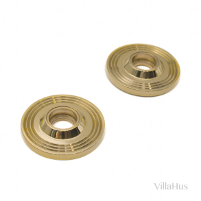 Samuel Heath Rosettes - Polished unlacquered brass - ModelP8003-A -  57 mm