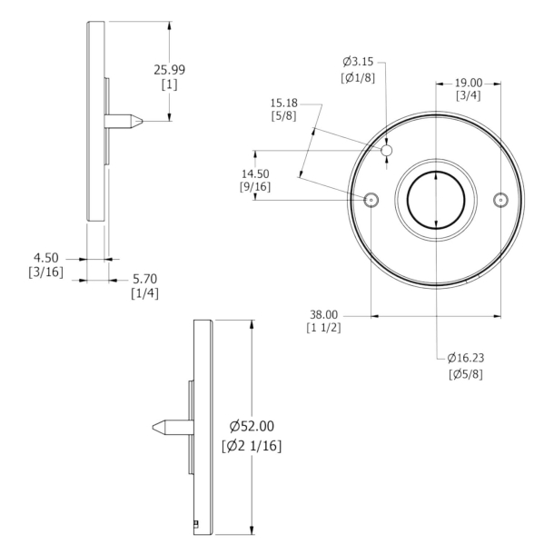 Samuel Heath door handle - Brushed nickel / Polished nickel - Model P6040