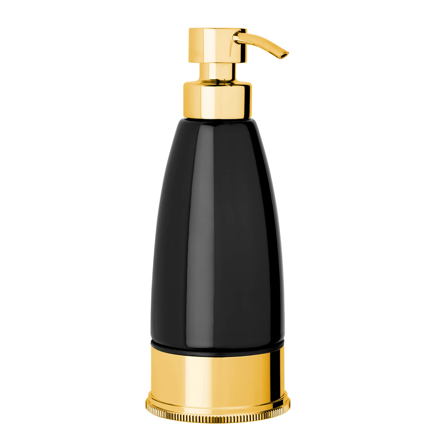 Soap dispenser - Black / Antique gold - Free standing - Style