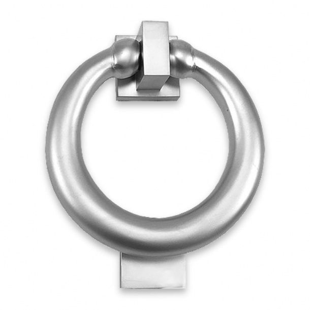 Ring door knocker - Satin Chrome - Samuel Heath P7007