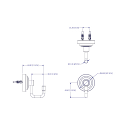 Hak do &#322;azienki - Samuel Heath - Chrom - LANDMARK PURE - 56 mm
