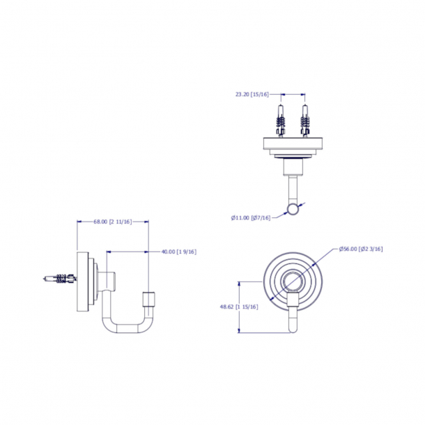 Hak do &#322;azienki - Samuel Heath - Chrom - LANDMARK PURE - 56 mm