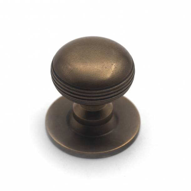 Furniture knob - Samuel Heath - Antique brass without lacquer - Model P799-B - 25 mm