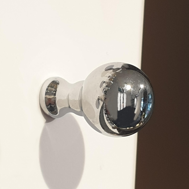 Cabinet knob - Samuel Heath - Polished chrome - Model P786-B - 25 mm