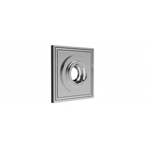 Square rosette - Chrome 55x55 mm (P8036)