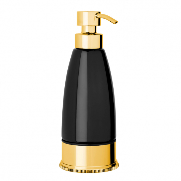 Soap dispenser - Black / Antique gold - Free standing - Style Modern