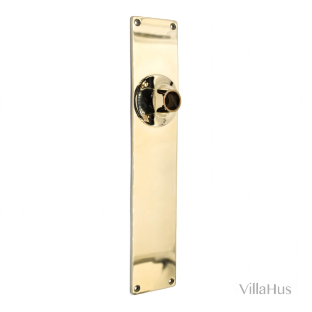 Backplate with neck - Polished unlacquered brass - Model Astor