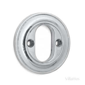 Cylinderring - Polerad krom - ASSA - Synliga skruvar - 8 mm