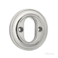 Cylinderring - Polerat nickel - ASSA - Synliga skruvar - 8 mm