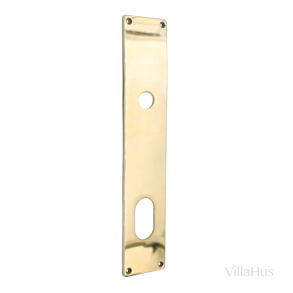 Lng skylt med ASSA cylinderhl - Mssing utan lack - Modell ESKAN