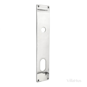 Backplate with ASSA cylinder hole - Polished nickel - Model ESKAN