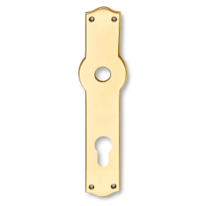 Backplate with europrofile hole - Brass - AMALIENBORG - cc92mm