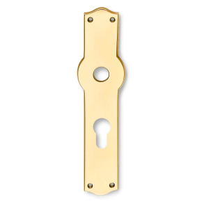 Backplate with europrofile hole - Brass - AMALIENBORG - cc 72 mm