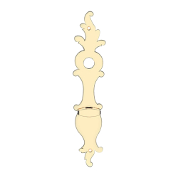 Lng skylt med vridar - Mssing - Model COLLET - cc 72 mm