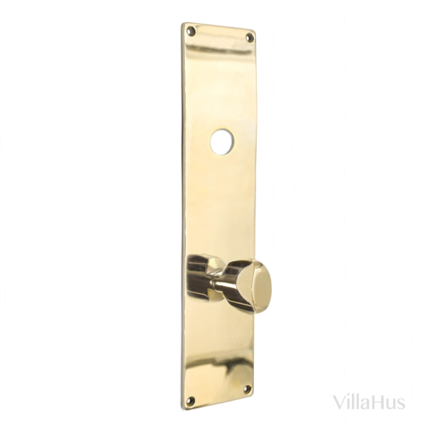 Backplate with thumb turn - Unlacquered brass - Model ESKAN