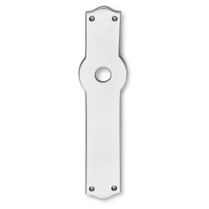 Langskilt - Poleret nikkel - Amalienborg -  16 mm