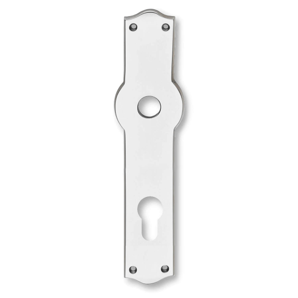 Backplate with europrofile hole - Nickel - cc92mm