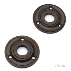 Rosettes - Browned brass -  52 mm