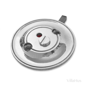Toalettls Indikator - Rd/vit - Polerad krom