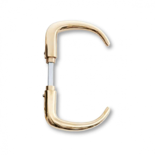Door handle - Coupe door handle - Kay Fisher - Brass - 122mm