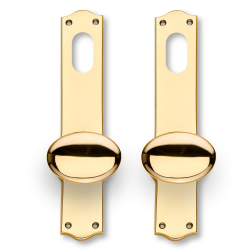 Drrhandtag - Mssing - BLENHEIM - Amalienborg skylt - Dubbelcylinderhl