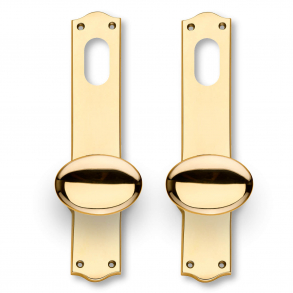 Drrhandtag - Mssing - BLENHEIM - Amalienborg skylt - Dubbelcylinderhl